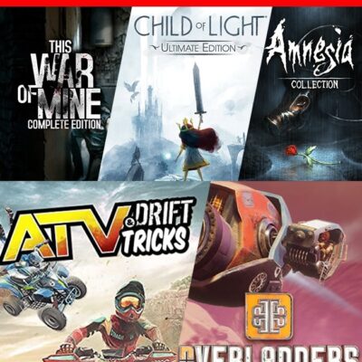 THIS WAR OF MINE COMPLETE EDITION MAS CHILD OF LIGHT ULTIMATE EDITION MAS AMNESIA COLLECTION MAS ATV DRIFT & TRICKS MAS OVERLANDERS – NINTENDO SWITCH