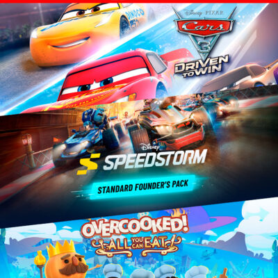 3 JUEGOS EN 1 CARS 3 DRIVEN TO WIN MÁS DISNEY SPEEDSTORM MÁS OVERCOOKED ALL YOU CAN EAT – NINTENDO SWITCH