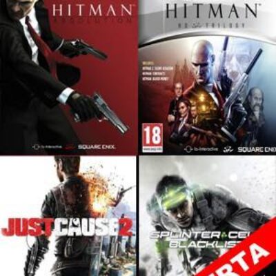 HITMAN TRILOGY HD MAS HITMAN ABSOLUTION SPECIAL EDITION MAS JUST CAUSE 2 ULTIMATE EDITION MAS TOM CLANCYS SPLINTER CELL BLACKLIST