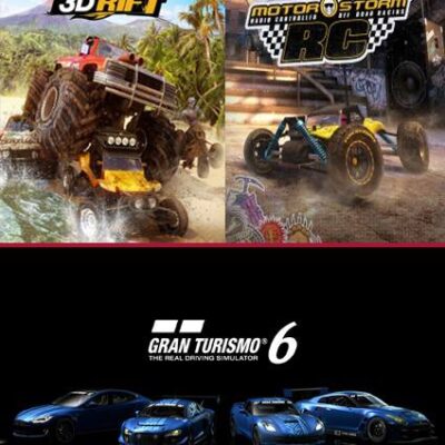 3 JUEGOS EN 1 GRAN TURISMO 6 MAS MOTORSTORM 3D RIFT MAS MOTORSTORM RC PS3