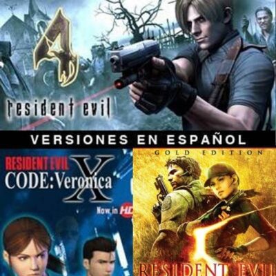 RESIDENT EVIL 4 MAS RESIDENT EVIL CODE: VERONICA X MAS RESIDENT EVIL 5 GOLD EDITION