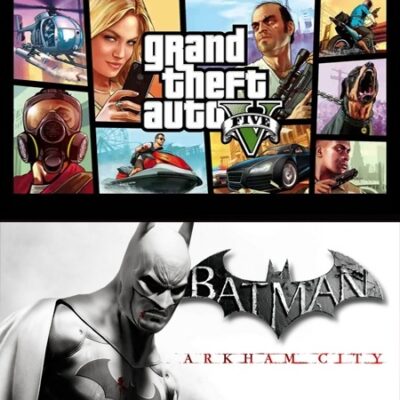 2 JUEGOS EN 1 GRAND THEFT AUTO V MAS BATMAN ARKHAM CITY PS3