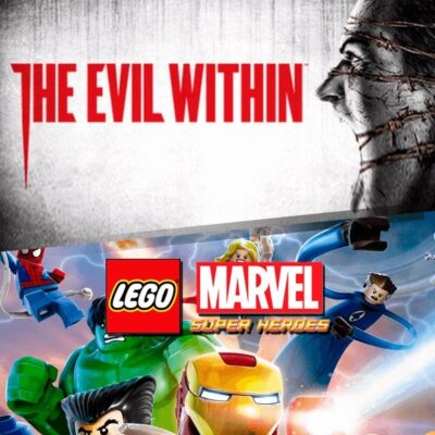 2 JUEGOS EN 1 THE EVIL WITHIN LEGO MARVEL SUPER HEROES PS3