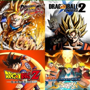4 JUEGOS EN 1 DRAGON BALL FIGHTERZ + DRAGON BALL XENOVERSE 2 + DRAGON BALL Z KAKAROT + NARUTO SHIPPUDEN: ULTIMATE NINJA STORM LEGACY - XBOX SERIE X/S