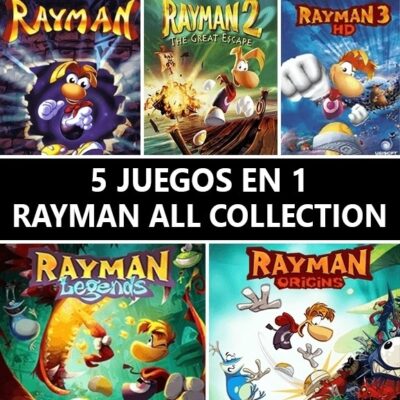 5 JUEGOS EN 1 RAYMAN LEGENDS MAS RAYMAN ORIGINS MAS RAYMAN MAS RAYMAN 2 THE GREAT ESCAPE MAS RAYMAN 3 HD PS3