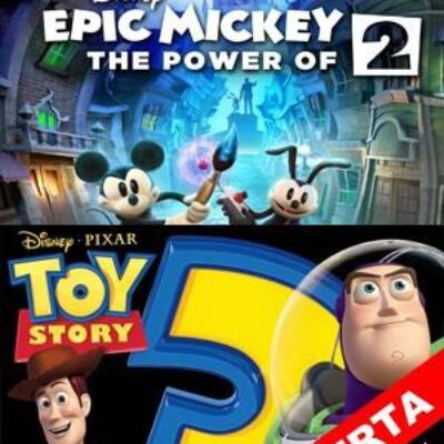 DISNEY EPIC MICKEY 2 THE POWER OF TWO MAS TOY STORY 3: THE VIDEO GAME