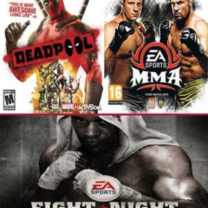 DEADPOOL MAS EA SPORTS MMA MAS FIGHT NIGHT CHAMPION JUEGO COMPLETO PS3