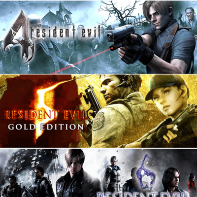 3 JUEGOS EN 1 RESIDENT EVIL 4 MAS RESIDENT EVIL 5 GOLD EDITION MAS RESIDENT EVIL 6