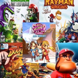 5 JUEGOS EN 1 PLANTS VS. ZOMBIES GARDEN WARFARE RAYMAN ORIGINS MAS DUCKTALES REMASTERED MAS SUPER MEGA BASEBALL MAS SUPER PUZZLE FIGHTER II TURBO HD REMIX PS3