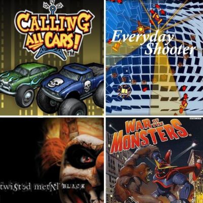 4 JUEGOS EN 1 TWISTED METAL BLACK + CALLING ALL CARS + EVERYDAY SHOOTER + WAR OF THE MONSTERS PS3