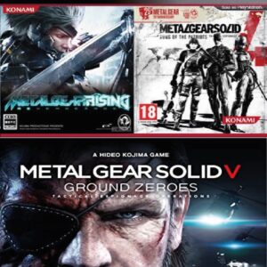 3 JUEGOS EN 1 METAL GEAR SOLID V GROUND ZEROES MAS METAL GEAR RISING REVENGEANCE MAS METAL GEAR SOLID 4 GUNS OF THE PATRIOTS PS3