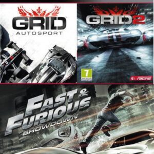 3 JUEGOS EN 1 FAST FURIOUS SHOWDOWN MAS GRID AUTOSPORT MAS GRID 2 PS3
