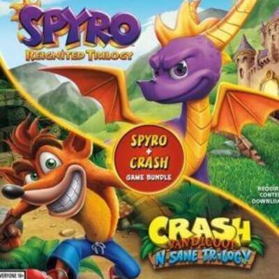 2 JUEGOS EN 1 SPYRO MAS CRASH REMASTERED GAME BUNDLE PS4