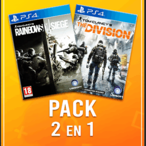 2 JUEGOS EN 1 TOM CLANCYS RAINBOW SIX SIEGE MAS THE DIVISION PS4