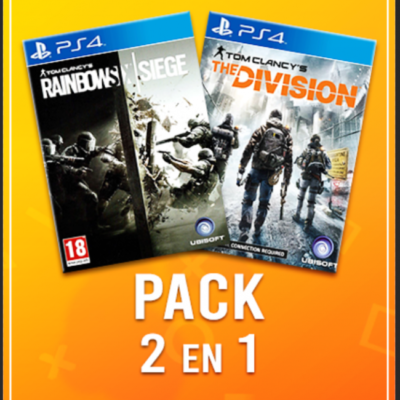 2 JUEGOS EN 1 TOM CLANCYS RAINBOW SIX SIEGE MAS THE DIVISION PS4