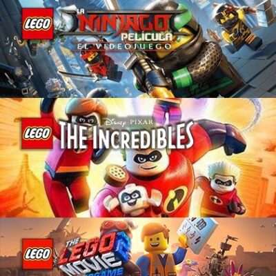 3 JUEGOS EN 1 LEGO NINJAGO MOVIE VIDEO GAME MAS LEGO THE INCREDIBLES MAS THE LEGO MOVIE VIDEOGAME 2 PS4