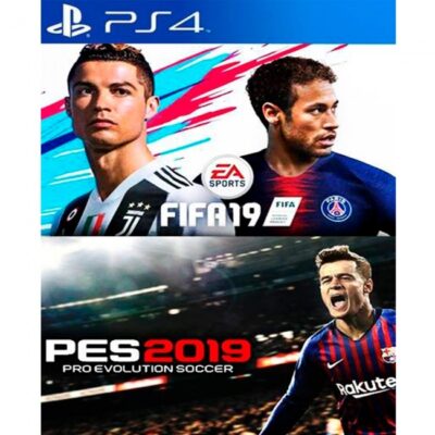 2 JUEGOS EN 1 PES 2019 MAS FIFA 2019 PS4