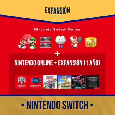 🎮 Nintendo Switch Online + Expansión – 12 Meses 🚀