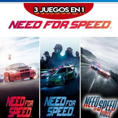 3 JUEGOS EN 1 NEED FOR SPEED PAYBACK MAS NEED FOR SPEED MAS NEED FOR SPEED RIVALS PS4