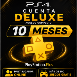 🎮 PS Plus Deluxe PS4 | Cuenta Principal | 10 Meses